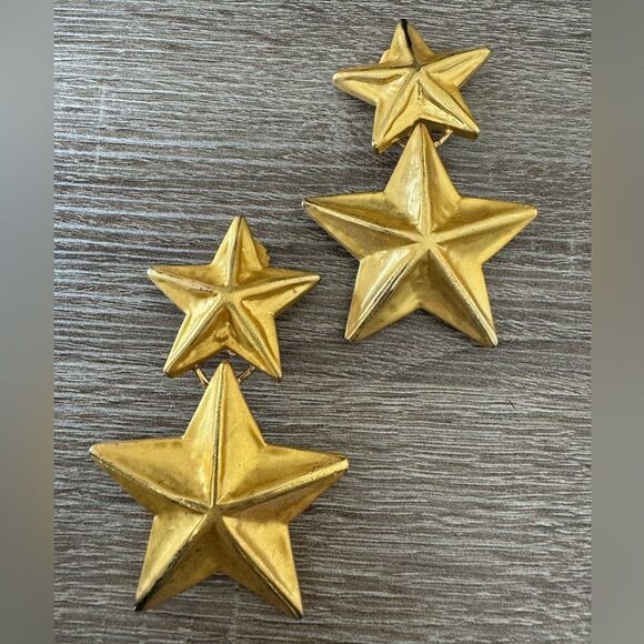 Vintage star drop earrings A1158 - Picture 1 of 3